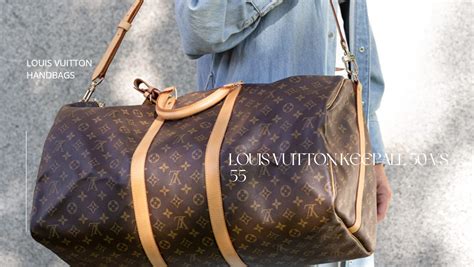 louis vuitton keepall 50 vs 55|louis vuitton prism keepall price.